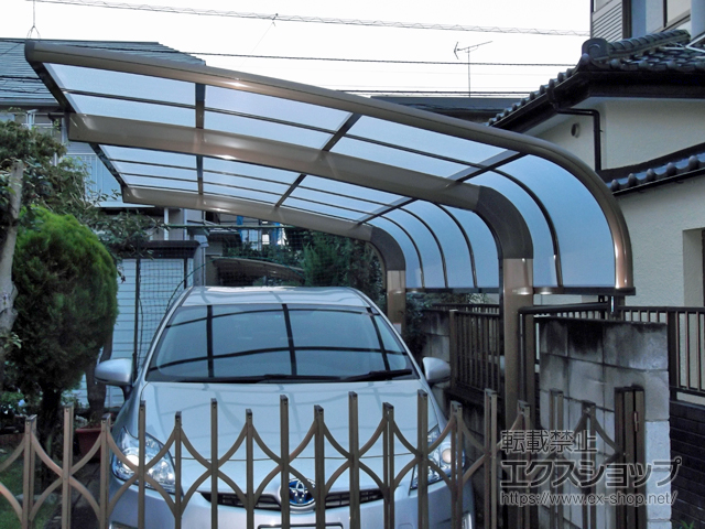 千葉県流山市のLIXIL リクシル（トステム）のカーポート テールポートシグマIII 積雪〜20cm対応 施工例