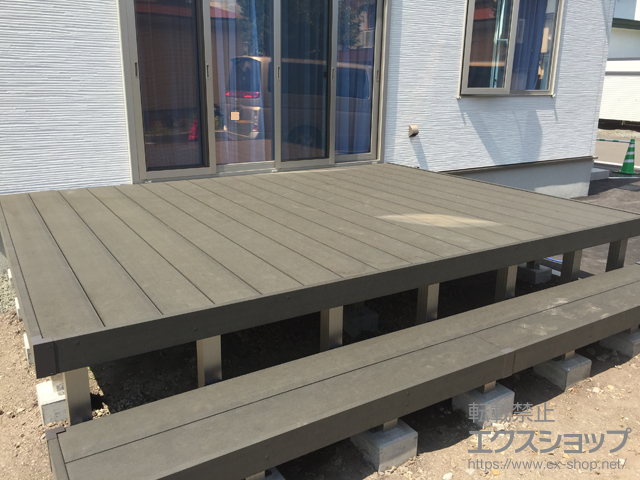 北海道江別市ののウッドデッキ リウッドデッキ 200 施工例