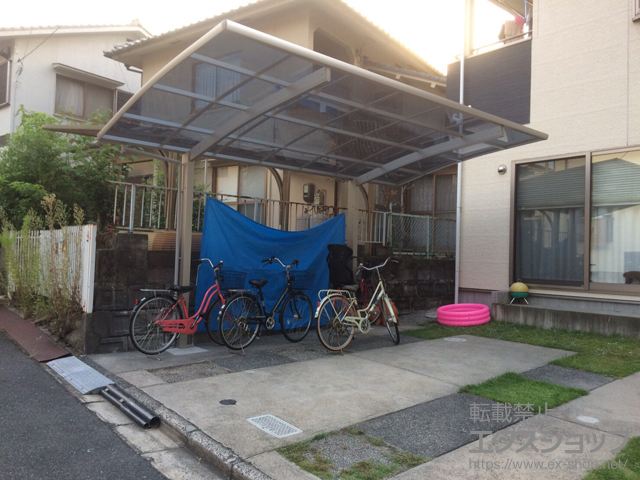 広島県広島市ののカーポート プレシオスポート 積雪〜20cm対応 施工例