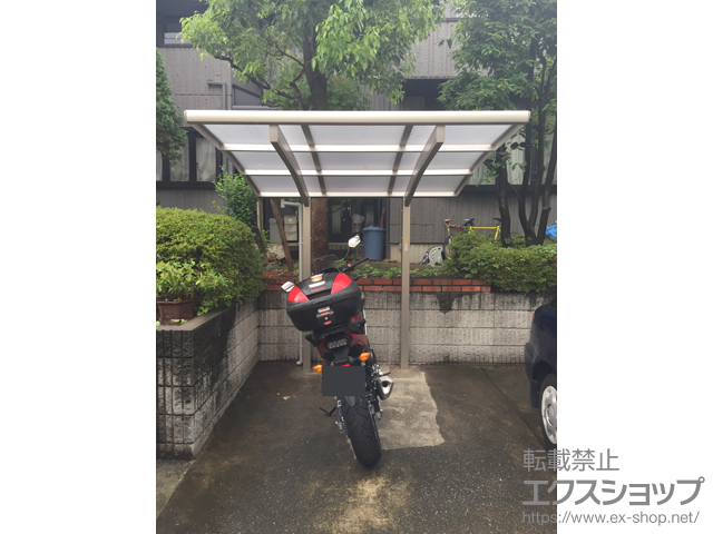 東京都世田谷区ののサイクルポート・駐輪場 プレシオスポート ミニ 積雪〜20cm対応 施工例