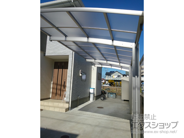 千葉県流山市ののカーポート レイナポートグラン 延長　積雪〜20cm対応 施工例