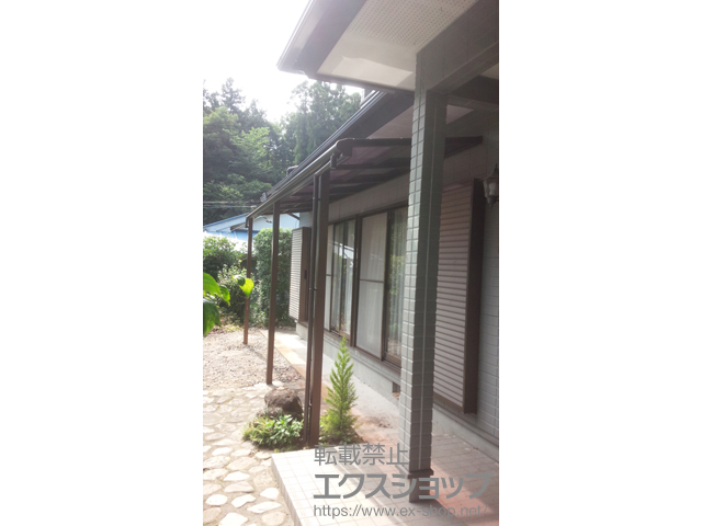 栃木県那須塩原市ののテラス屋根 ヴェクターテラス F型 テラスタイプ 単体 積雪〜20cm対応 施工例