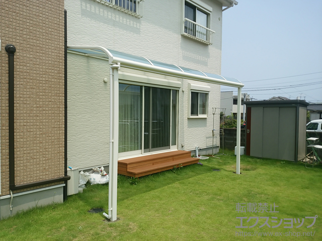 大分県大分市ののテラス屋根 ヴェクターテラス R型 テラスタイプ 単体 積雪〜20cm対応 施工例