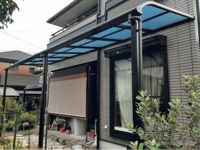 福岡県北九州市ののテラス屋根 ヴェクターテラス R型 テラスタイプ 連棟 積雪〜20cm対応 施工例