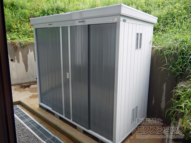 福島県田村郡三春町のの物置・屋外倉庫 ネクスタ 一般型 2630×1370×2375 NXN-36H-PG 施工例