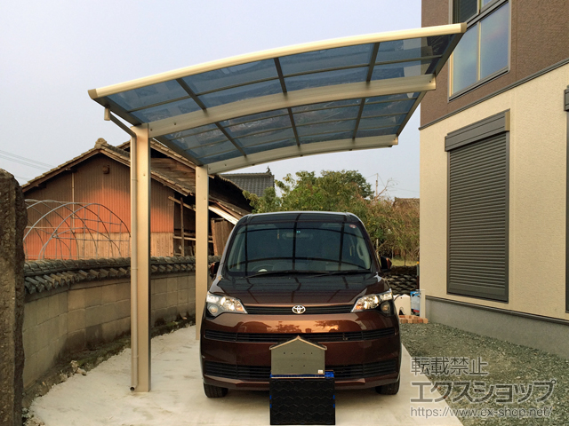 熊本県菊池市ののカーポート プレシオスポート 積雪〜20cm対応 施工例