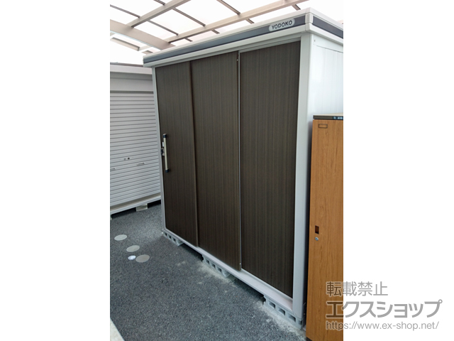 熊本県菊池郡大津町のの物置・屋外倉庫 エルモ 一般型 2220×1170×2361 LMD-2211H-DW 施工例