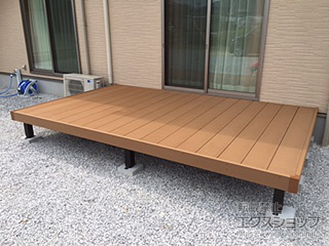 愛媛県今治市ののウッドデッキ マージウッドデッキ 施工例