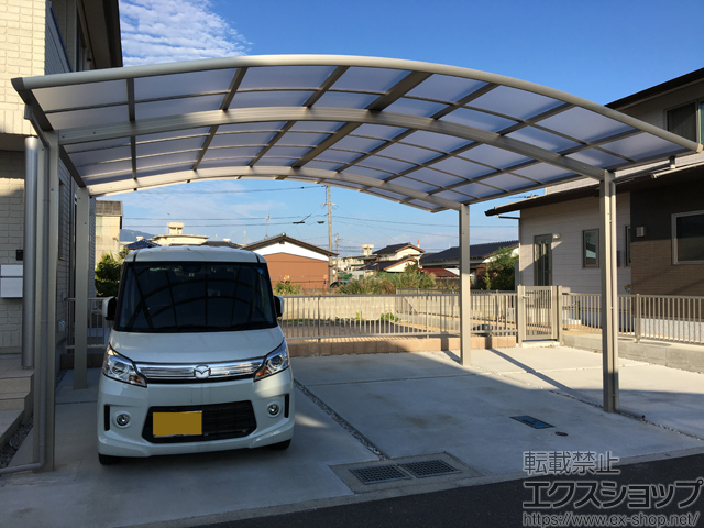 山口県防府市ののカーポート レイナツインポートグラン　積雪〜20cm対応 施工例