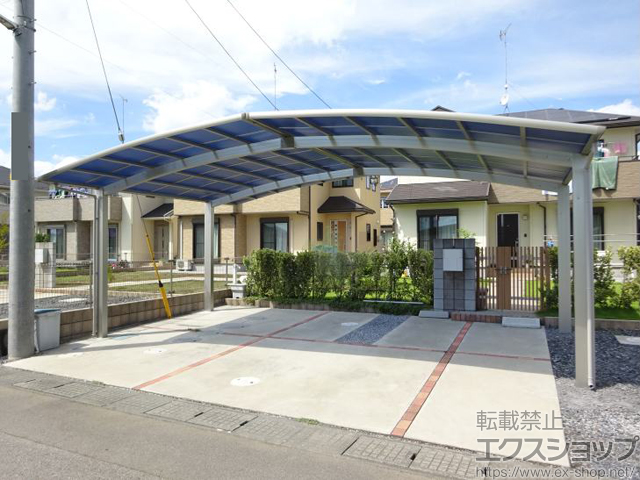 埼玉県羽生市ののカーポート レイナトリプルポートグラン　積雪〜20cm対応 施工例