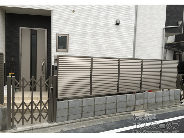 東京都江戸川区のの門扉 アーキシャット 単色 110S 施工例