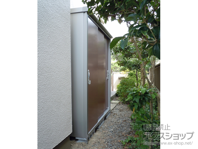 神奈川県横浜市のの物置・屋外倉庫 エスモ 一般型 1650×520×1959 ESE-1605A-MR 施工例