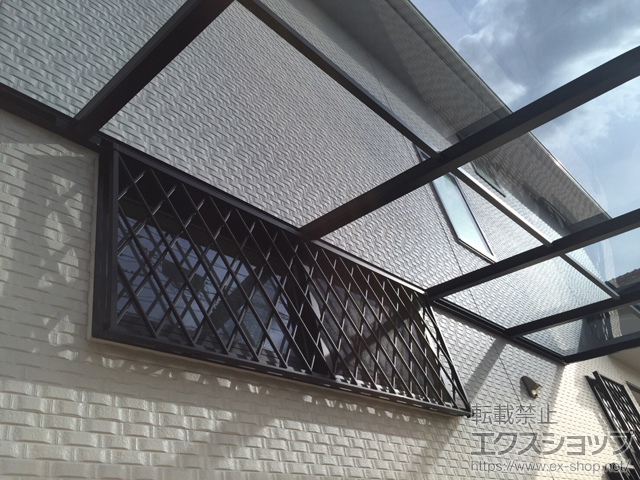 千葉県船橋市ののテラス屋根 プレシオステラス R型 テラスタイプ 連棟　積雪〜20cm対応 施工例