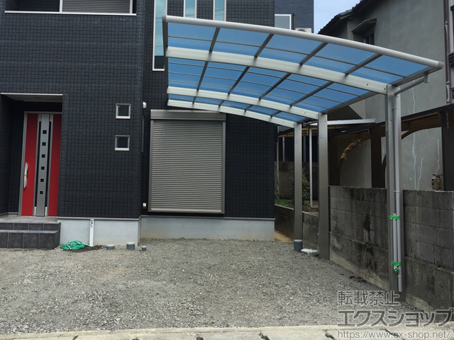 京都府城陽市ののカーポート レイナポートグラン 延長　積雪〜20cm対応 施工例