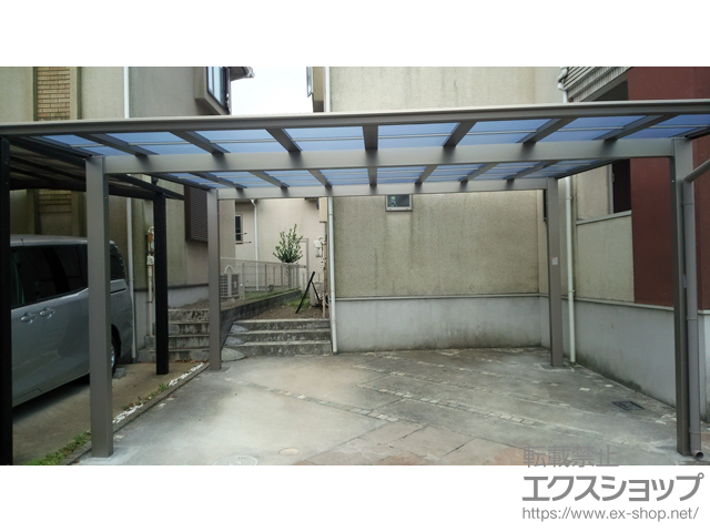 千葉県千葉市ののカーポート ソリッドポート ワイド 積雪〜20cm対応 施工例