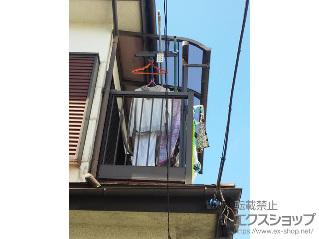 埼玉県川口市ののバルコニー・ベランダ屋根 スピーネ R型 屋根タイプ 単体 積雪〜20cm対応 施工例