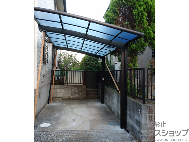 千葉県白井市ののカーポート ネスカR (ラウンドスタイル) 積雪〜20cm対応 施工例