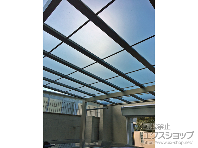 京都府京都市ののカーポート ソリッドポート ワイド 積雪〜20cm対応 施工例