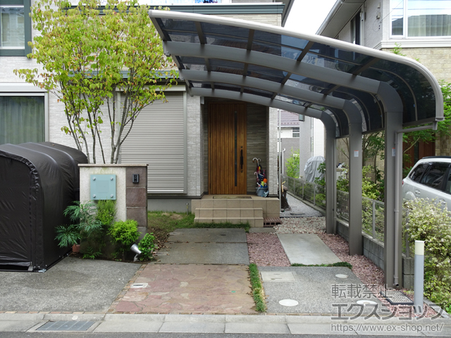 東京都八王子市のLIXIL リクシル（トステム）のカーポート テールポートシグマIII 1500 積雪〜50cm対応 施工例