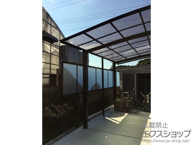 奈良県天理市ののテラス屋根 スピーネ F型 テラスタイプ 単体 積雪〜20cm対応 施工例