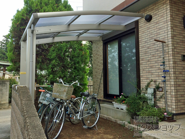 埼玉県熊谷市ののサイクルポート・駐輪場 レイナポートグランミニ 積雪〜20cm対応 施工例