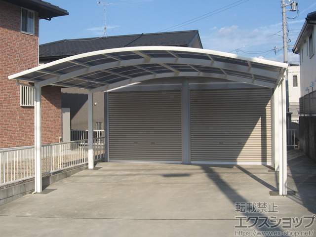 岐阜県土岐市ののカーポート レイナツインポートグラン　積雪〜20cm対応 施工例