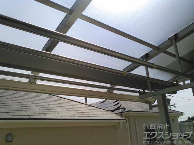 兵庫県明石市ののバルコニー・ベランダ屋根 ヴェクターテラス R型 屋根タイプ 単体 積雪〜20cm対応 施工例