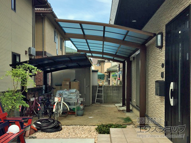 岡山県倉敷市ののカーポート レイナポートグラン 延長　積雪〜20cm対応 施工例