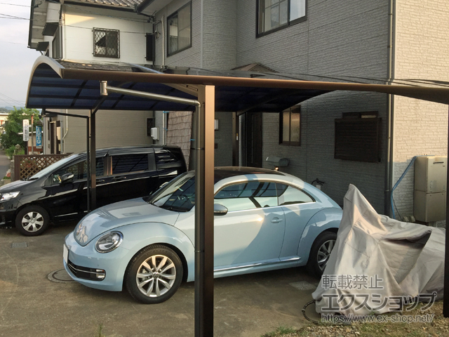 岐阜県多治見市ののカーポート プレシオスポート ワイド 積雪〜20cm対応 施工例