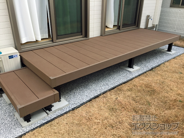 神奈川県茅ヶ崎市ののウッドデッキ マージウッドデッキ 施工例