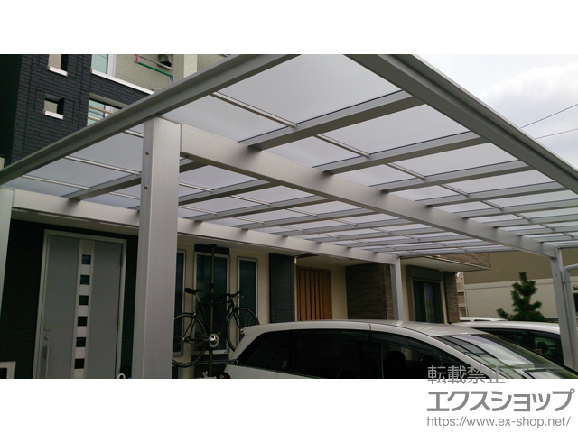 東京都杉並区ののカーポート ソリッドポート ワイド 積雪〜20cm対応 施工例