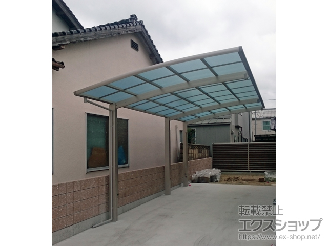 島根県出雲市ののカーポート レイナポートグラン 延長　積雪〜20cm対応 施工例