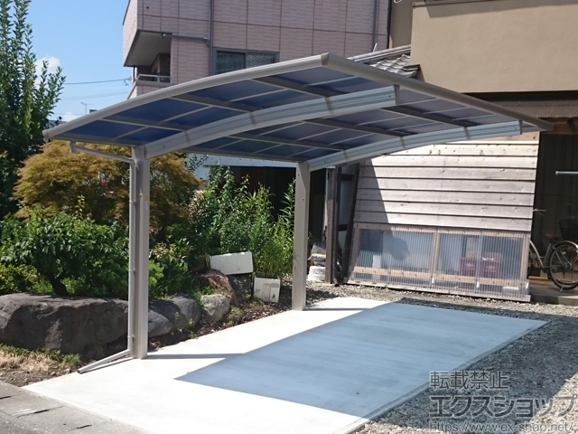 栃木県宇都宮市ののカーポート プレシオスポート 積雪〜20cm対応 施工例