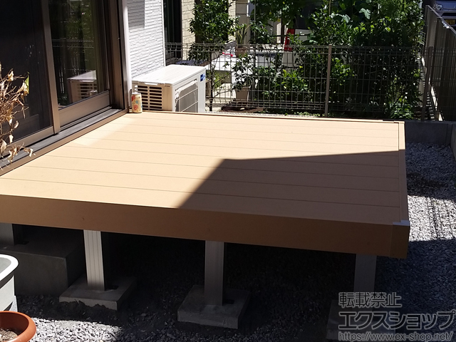 神奈川県相模原市ののウッドデッキ リウッドデッキ 200 施工例