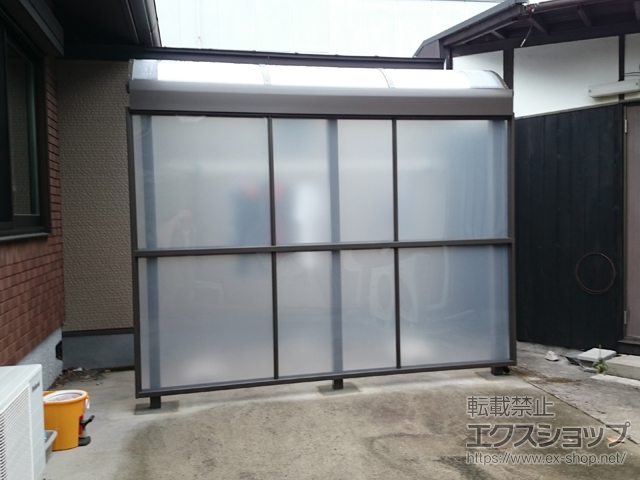 福岡県久留米市ののテラス屋根 スピーネ R型 テラスタイプ 単体 積雪〜20cm対応 施工例