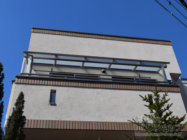 千葉県船橋市ののバルコニー・ベランダ屋根 ヴェクターテラス R型 屋根タイプ 単体 積雪〜20cm対応 施工例