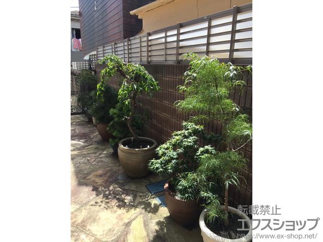 東京都目黒区ののフェンス・柵 クレディフェンスG6型 採光ルーバータイプ 自由支柱仕様 施工例