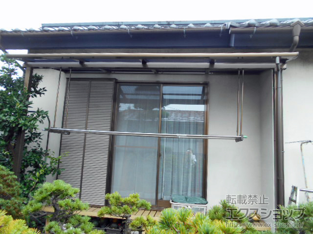 栃木県那須塩原市ののテラス屋根 スピーネ F型 テラスタイプ 単体 積雪〜20cm対応※部分入隅納まり 施工例