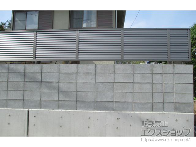 広島県広島市ののフェンス・柵 プレスタフェンス8型 フリーポールタイプ 施工例