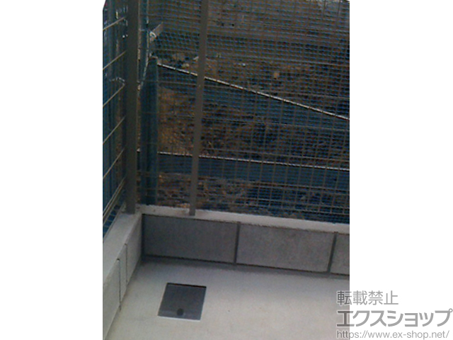 東京都大田区ののフェンス・柵 メッシュフェンス G10-R 自由柱方式 施工例