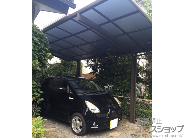 東京都八王子市ののカーポート ネスカR (ラウンドスタイル) 積雪〜20cm対応 施工例