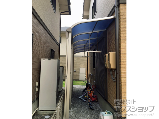 静岡県磐田市ののテラス屋根 ヴェクターテラス R型 テラスタイプ 連棟 積雪〜20cm対応 施工例