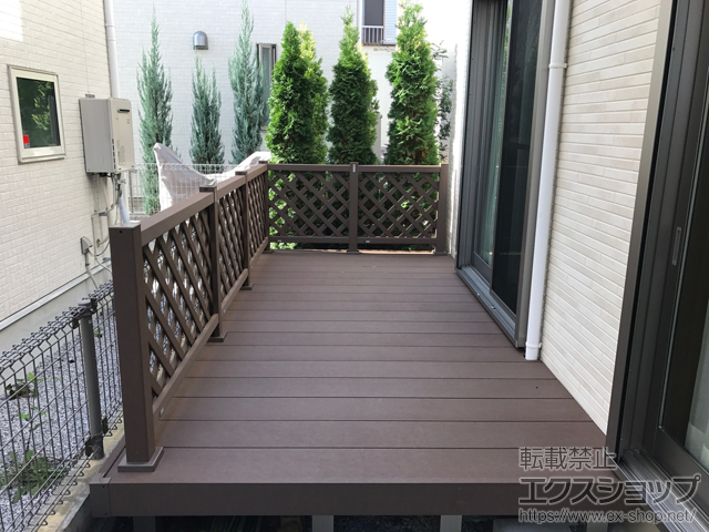 東京都三鷹市ののウッドデッキ リウッドデッキ 200 施工例