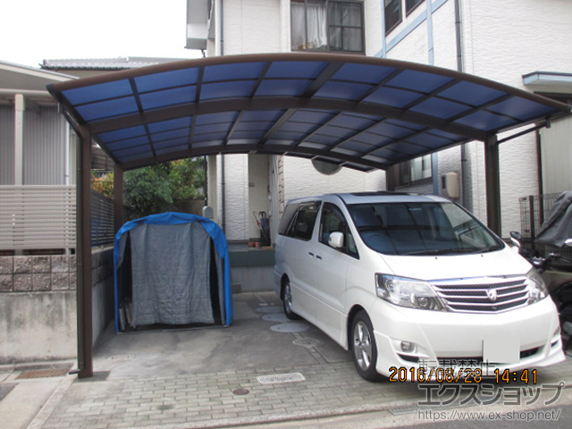 広島県広島市ののカーポート レイナツインポートグラン　積雪〜20cm対応 施工例