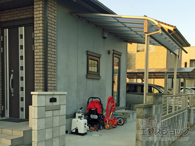 群馬県太田市ののテラス屋根 ヴェクターテラス R型 1500 テラスタイプ 単体 積雪〜50cm対応 施工例