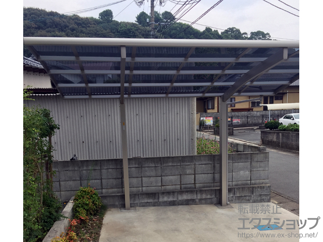 福岡県久留米市ののカーポート レイナポートグラン 積雪〜20cm対応 施工例