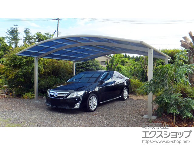 鹿児島県日置市ののカーポート レイナツインポートグラン　積雪〜20cm対応＋屋根ふき材補強部品 施工例