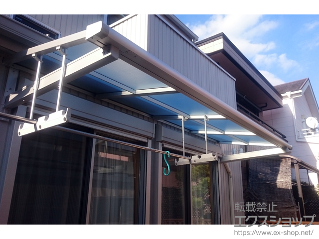愛知県名古屋市ののテラス屋根 スピーネ F型 ルーフタイプ 単体 積雪〜20cm対応 施工例