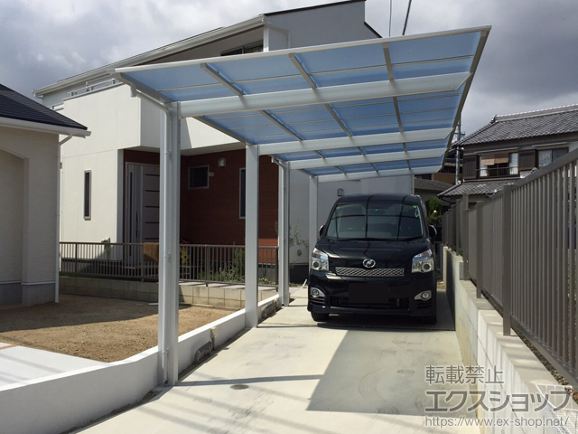 愛知県名古屋市ののカーポート ソリッドポート 縦連棟 積雪〜20cm対応 施工例