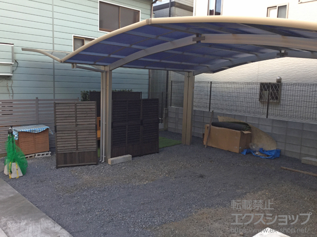 埼玉県新座市ののカーポート レイナポートグラン M合掌　積雪〜20cm対応 施工例